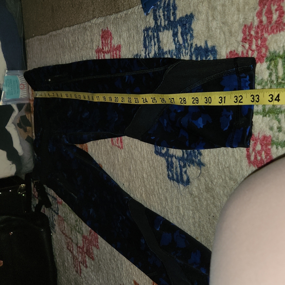 Lululemon Inspire Tight II Size 4 Dandy Digie Porcelaine Black mesh  DAN… - Picture 8 of 10